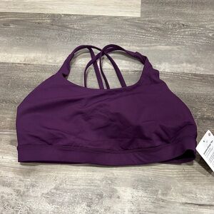 New with tags! Lululemon Energy Bra *Medium Support, B–D Cups Dramatic Magenta